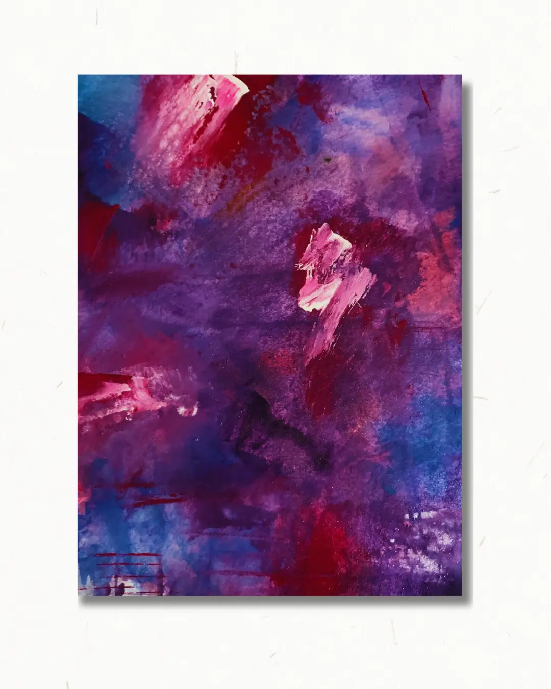 Don't Kill My Vibe — layered violet, magenta, and indigo watercolor washes